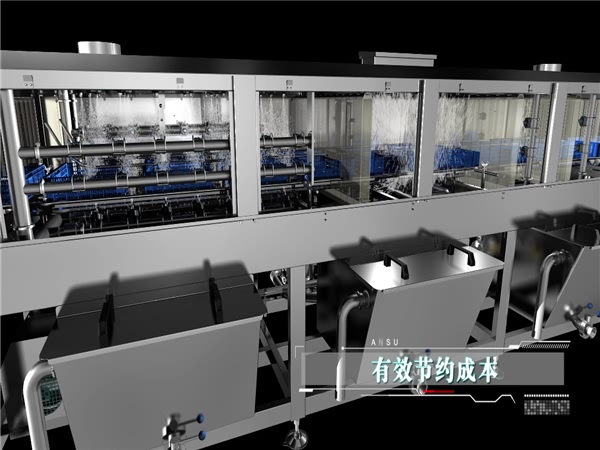 廠家銷售，肉食筐清洗機周轉箱清洗機批發價格