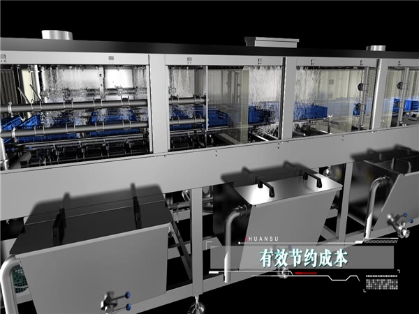 塑料筐清洗機(jī)，塑料盤清洗機(jī)，塑料周轉(zhuǎn)箱清洗機(jī)