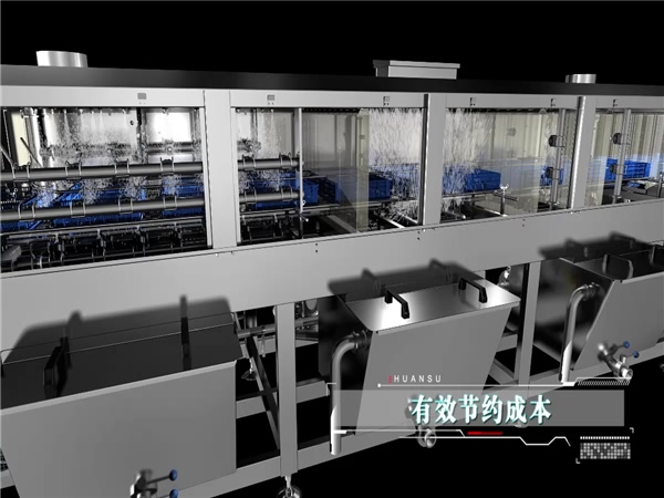 大型連續洗筐機，品牌廠家，周轉箱清洗機