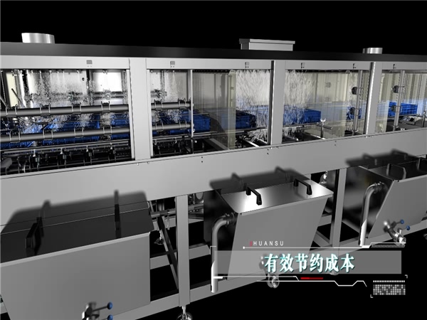 托盤清洗機，效率高能耗低率周轉(zhuǎn)箱清洗機